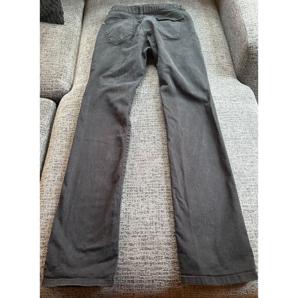 Zara Basic Black Denim Jeanswear Size 22 Cotton & Spandex Womens Straight Leg - Picture 2 of 9